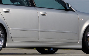 Rieger side skirt | A4 (8E) Type B6: 11.00-10.04 - Avant, Lim.    A4 (8E) Type B7: 11.04- (vanaf Facelift) - Avant, Lim. | r stuk ongespoten abs | Rieger Tuning
