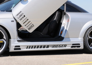 Rieger side skirt | TT (8N): 98-03 - Coupé, Roadster | l stuk ongespoten abs | Rieger Tuning