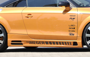 Rieger side skirt | TT (8J): 09.06- - Coupé, Roadster | r stuk ongespoten abs | Rieger Tuning