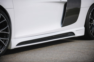 Rieger side skirt | R8 (42): 04.07- - Coupe, Spyder | r stuk carbonlook abs | Rieger Tuning