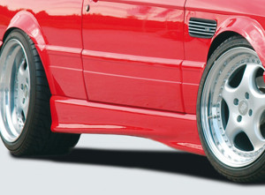Rieger side skirt | 3er E30 - Cabrio, Coupé, 2-drs. | l stuk ongespoten abs | Rieger Tuning