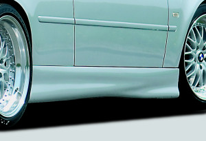 Rieger side skirt | 3er E46: 02.98-12.01 (tot Facelift), 02.02- (vanaf Facelift) - Compact, Lim., Touring | r stuk ongespoten abs | Rieger Tuning