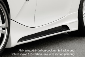 Rieger side skirt | Z4 (E85): 02.03-12.05 (tot Facelift), 01.06-03.09 (vanaf Facelift) - Roadster | l stuk carbonlook abs | Rieger Tuning