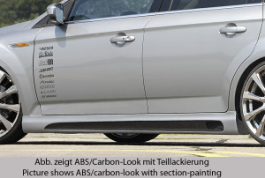 Rieger side skirt SG-Design | Mondeo (BA7): 03.07-09.10 (tot Facelift), 10.10-09.14 (vanaf Facelift) - Turnier, Sedan, Hatchback | r stuk ongespoten abs | Rieger Tuning