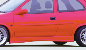 Rieger side skirt | Corsa B: 02.93-09.96 (tot model 97), 11.96- (vanaf model 97) - 3-drs. | r stuk ongespoten abs | Rieger Tuning