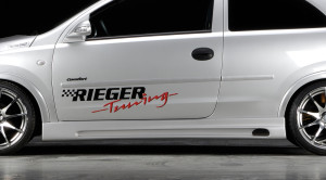 Rieger side skirt | Corsa C: 09.00-05.03 (tot Facelift), 06.03- (vanaf Facelift) - 3-drs. | r stuk ongespoten abs | Rieger Tuning