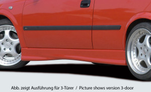 Rieger side skirt | Astra G - 5-drs., Sedan, Stationwagon | l stuk ongespoten abs | Rieger Tuning