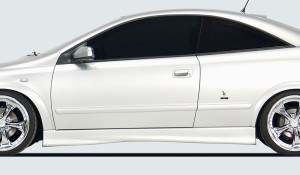 Rieger side skirt | Astra G - 3-drs., Coupé, Cabrio | l stuk ongespoten abs | Rieger Tuning