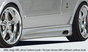 Rieger side skirt | Astra G - 3-drs., Coupé, Cabrio | r stuk carbonlook abs | Rieger Tuning