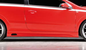 Rieger side skirt | Astra H GTC - 3-drs.    Astra H Twin-Top - Cabrio | r stuk ongespoten abs | Rieger Tuning