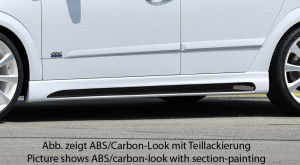 Rieger side skirt | Astra H: 03.04- - 5-drs., Hatchback, Sedan | l stuk ongespoten abs | Rieger Tuning