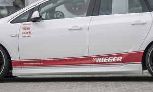 Rieger side skirt | Astra J: 11.08-09.12 (tot Facelift), 10.12- (vanaf Facelift) - 5-drs., Hatchback, Sports Tourer, Sedan | r stuk ongespoten abs | Rieger Tuning