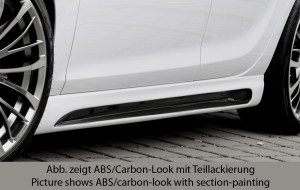 Rieger side skirt | Astra J: 11.08-09.12 (tot Facelift), 10.12- (vanaf Facelift) - 5-drs., Hatchback, Sports Tourer, Sedan | r stuk carbonlook abs | Rieger Tuning