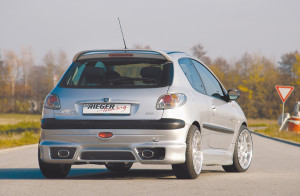 Rieger side skirt | 206: 09.98-05.06 - Cabrio CC, Sedan | r stuk ongespoten abs | Rieger Tuning