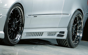 Rieger side skirt | CLK-Klasse (W209): 00.02-06.04 (tot Facelift / tot model 2005), 07.04- (vanaf Facelift / vanaf model 2005) - Cabrio, Coupé | r stuk ongespoten abs | Rieger Tuning
