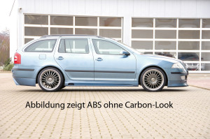 Rieger side skirt | Octavia (1Z): 06.04- - Combi, Sedan | l stuk carbonlook abs | Rieger Tuning