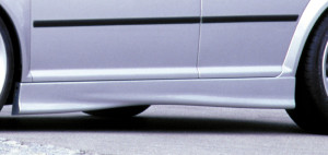 Rieger side skirt | Bora (1J): 98-03 - Combi, Sedan    Golf 4: 10.97-03 - 3-drs., 5-drs., Combi | r stuk ongespoten abs | Rieger Tuning