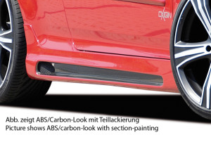 Rieger side skirt | Golf 5 - 3-drs., GTI, R32 | r stuk carbonlook abs | Rieger Tuning