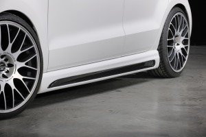 Rieger side skirt | Polo 6 (6R): 04.09-01.14 (tot Facelift), 02.14- (vanaf Facelift) - 3-drs., 5-drs.    Polo 6 GTI (6R): 05.10-, 05.10-01.14 (tot Facelift), 02.14- (vanaf Facelift) - 3-drs., 5-drs. | l stuk carbonlook abs | Rieger Tuning