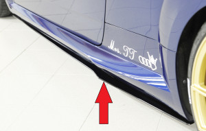 Rieger side skirt aanzetstuk | TT (8J-FV/8S): 07.14- - Coupé, Roadster TTS (8J-FV/8S): 11.14- - Coupé, Roadster TT RS (8J1-FV/8S): 05.16- - Coupé, Roadster | r stuk ongespoten abs | Rieger Tuning