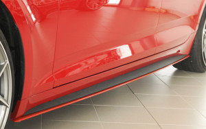 Side skirt aanzetstuk | A5 Sportback 17- 5d hat. / S5 Sportback 17- 5d hat. | S-Line | stuk ongespoten abs | Rieger Tuning | Links