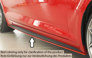 Side skirt aanzetstuk | A5 Cabriolet 17- 2d cab. / A5 Coupé 16- 2d cou. | S / S-Line | stuk ongespoten abs | Rieger Tuning | Rechts