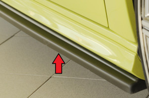 Side skirt aanzetstuk | Audi | A3 S-Line / S3 2013-2020 5d Sportback | stuk | rechts | ongespoten | Rieger Tuning
