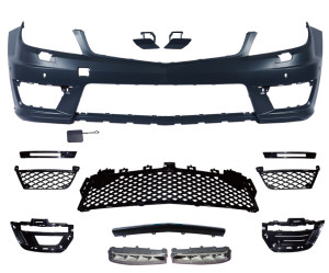 Voorbumper | geschikt voor Mercedes-Benz C-Klasse W204 2011-2014 | ABS kunststof | drl en kls en pdc