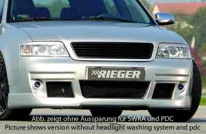 Rieger voorbumper S6-Look | A6 (4B): 07.01- (vanaf Facelift) - Avant, Lim. | stuk ongespoten abs | Rieger Tuning