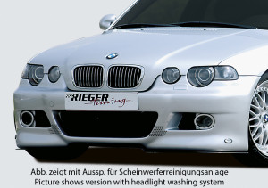 Rieger voorbumper | 3er E46: Compact | stuk ongespoten abs | Rieger Tuning