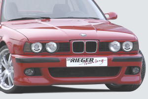 Rieger voorbumper E39-Look | 5-Serie E34: 00.88-07.96 - Lim., Touring | stuk ongespoten abs | Rieger Tuning