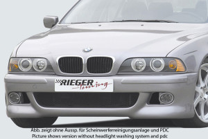 Rieger Voorbumper Sport-Look | 5-Serie E39: 12.95-12.02 - Lim., Touring | stuk ongespoten abs | Rieger Tuning