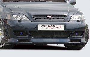 Rieger voorbumper | Astra G - 3-drs., 5-drs., Coupé, Cabrio, Sedan, Hatchback, Stationwagon, Hatchback | stuk ongespoten abs | Rieger Tuning