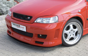 Rieger voorbumper | Astra G - 3-drs., 5-drs., Coupé, Cabrio, Sedan, Hatchback, Stationwagon, Hatchback | stuk ongespoten abs | Rieger Tuning