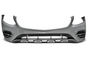 Voorbumper | geschikt voor Mercedes-Benz | GLC-klasse 15-19 5d suv X253 / GLC-klasse Coupé 16-19 5d suv C253 | GLC43 AMG-Style | m PDC | zwart/chroom | 02