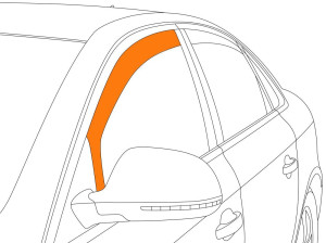 Zijwindschermen | BMW | 3-serie 83-91 4d sed. E30 / 3-serie Touring 88-94 5d sta. E30 | voorportieren | ClimAir | helder