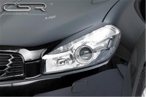 Koplampspoilers geschikt voor Nissan Qashqai SUV 2010-  ABS