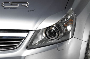 Koplampspoilers geschikt voor Opel Zafira B  alle Modelle tot 2005 ABS