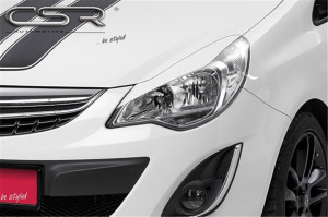 Koplampspoilers geschikt voor Opel Corsa D 2010- ABS
