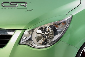 Koplampspoilers voor Opel Agila B 2008- ABS