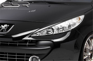Koplampspoilers geschikt voor Peugeot 207 2006-2012 ABS