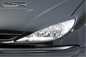 Koplampspoilers geschikt voor Peugeot 206 (alle modelen) 1998-2006 ABS