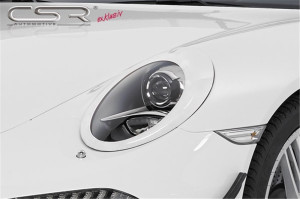Koplampspoilers geschikt voor Porsche 911/991 Coupe / Cabrio 2011- | Rond | ABS