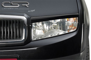 Koplampspoilers geschikt voor Skoda  Fabia 1 alle 2002-2007 ABS