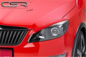 Koplampspoilers geschikt voor Skoda 2 / Roomster (alle modelen) 2010- ABS
