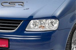 Koplampspoilers geschikt voor VW Touran 1T 03-06 / Caddy 2K 03-10 ABS
