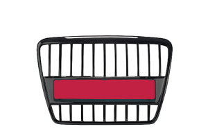 Grill zonder embleem geschikt voor Audi A4 S-Line B7 / 8E Sedan / station