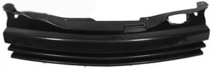 Grille | zonder embleem | geschikt voor Opel Astra H 5-deurs en Stationwagon | zwart | ABS Kunststof