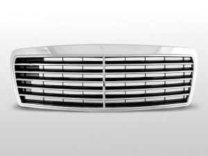 Grille | Avantgarde type | Mercedes E-Klasse W210 1995-1999 | ABS Kunststof | chroom