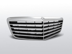 Grille | Avantgarde type | Mercedes E-Klasse W211 2006-2009 | ABS Kunststof | chroom